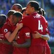 Georginio Wijnaldum (centre) put Liverpool on course for a vital win at Cardiff