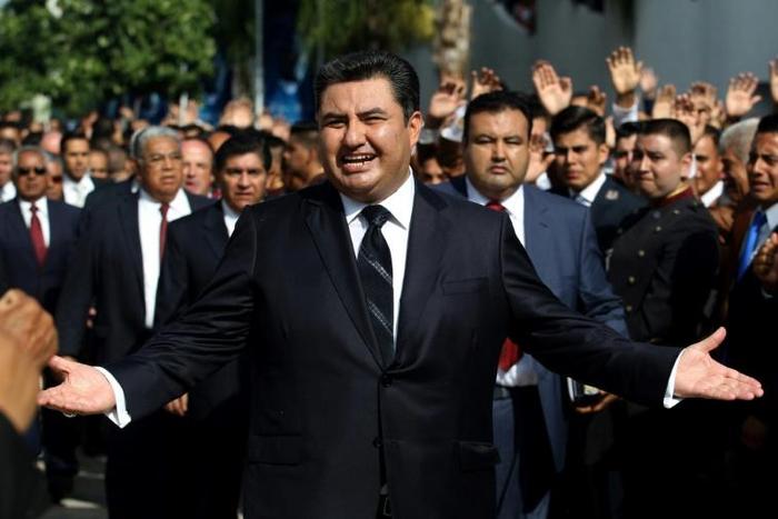 The leader of the Church of the Light of the World, Naason Joaquin Garcia, has been arrested in California on charges of human trafficking and child rape