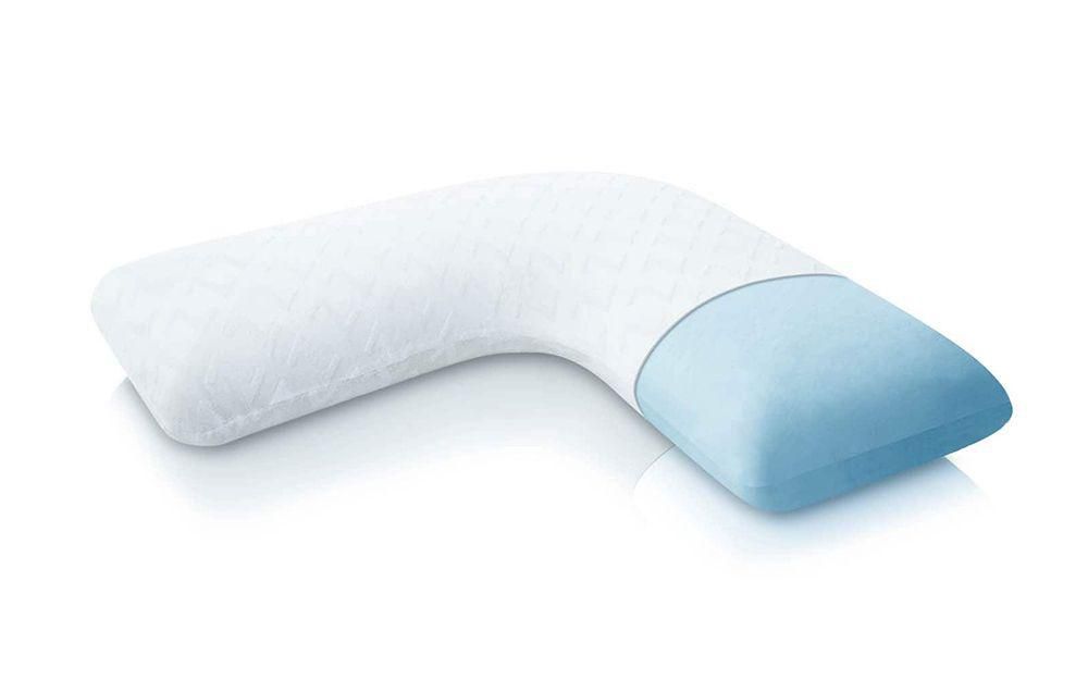 Z Gel Memory Foam L-Shape Pillow for Side-Sleeping Comfort