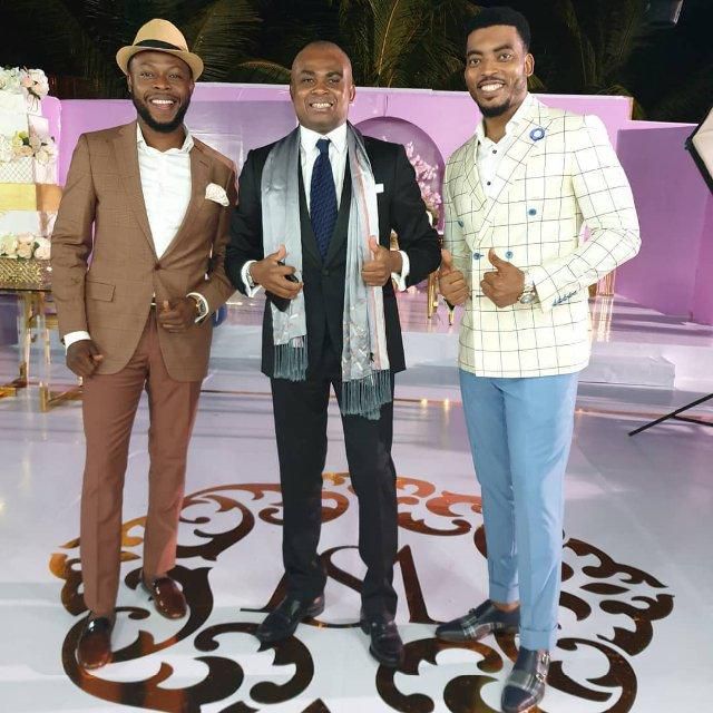 Stars gather at John Dumelo’s colourful white wedding