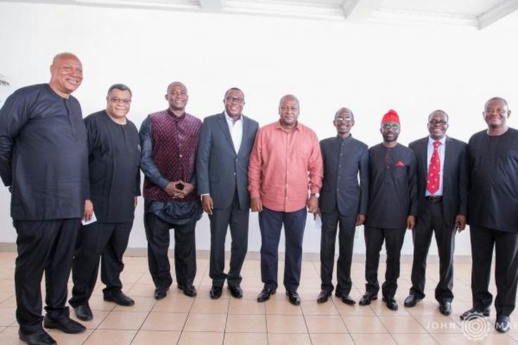 Mahama with defeated NDC presidential aspirants