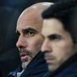 Pep Guardiola's Manchester City are five points behind Premier League leaders Liverpool