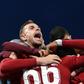 Liverpool celebrate their third goal during their 4-0 victory against Barcelona in the second leg of their Champions League semi-final at Anfield