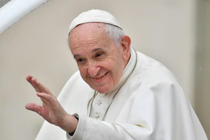 Pope Francis (pictured April 10, 2019) hopes that "hostilities will finally cease" and the "armistice will be respected" in South Sudan