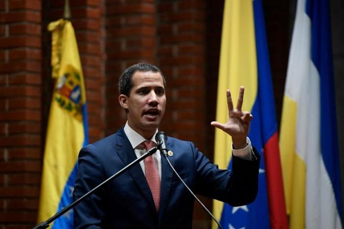 Venezuela's self-declared interim leader Juan Guaido, pictured on May 24, 2019, is cautious about the talks in Norway because they are unpopular with the opposition base that has spent months in the streets trying to push out President Nicolas Maduro