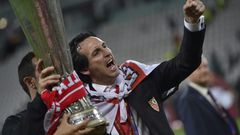 Arsenal boss Unai Emery won the Europa League three times with Sevilla