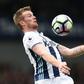 The Baggies' hope of an immediate return to the top-flight were dented when captain Chris Brunt (pictured May 2017) was sent-off 10 minutes from the end of normal time