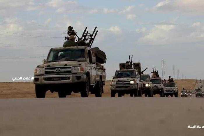 Images released by forces loyal to Libyan strongman Khalifa Haftar purportedly show their lightning advance to within 30 kilomtes (20 miles) of the government-held capital