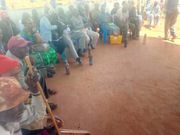 Residents serve muddy water to politicians to make them have a taste of their plight