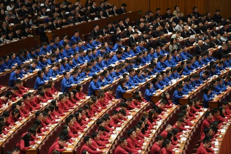China President Xi Jinping delivered an hour-long speech at the Great Hall of the People