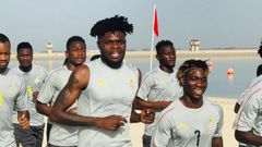 Black Stars training in Dubai