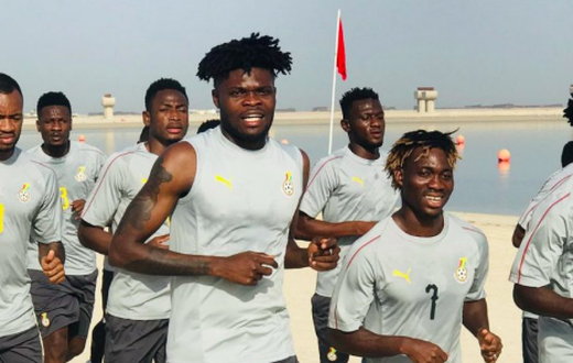 Black Stars training in Dubai