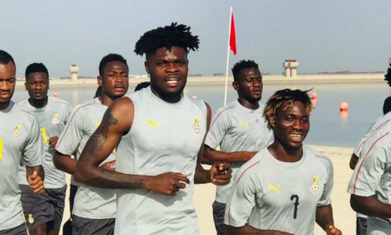 Black Stars training in Dubai