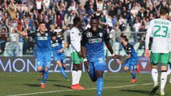 Afriyie Acquah scores in Empoli's thrashing of Sassuolo