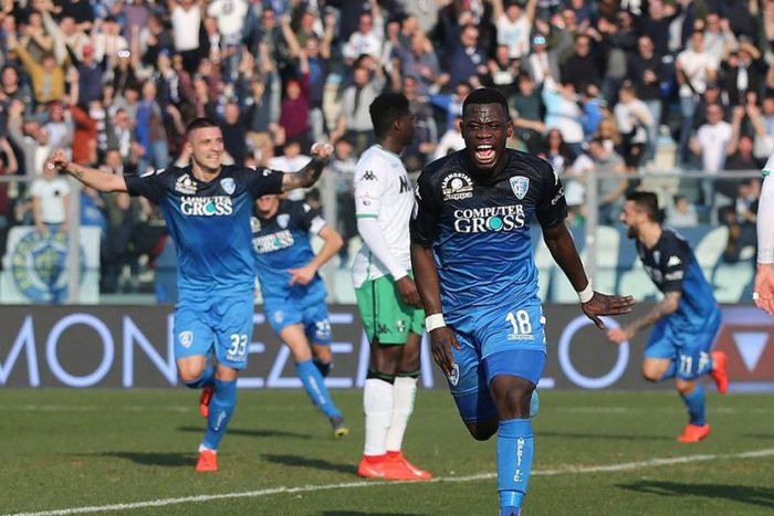 Afriyie Acquah scores in Empoli's thrashing of Sassuolo