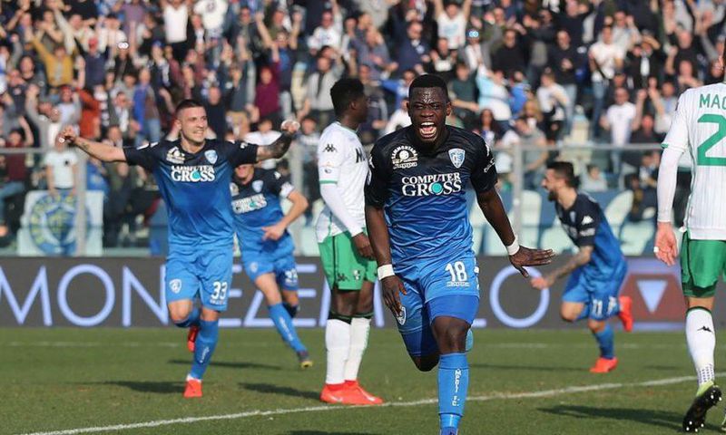 Afriyie Acquah scores in Empoli's thrashing of Sassuolo