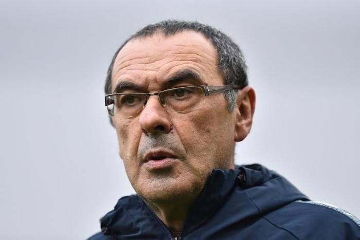 Chelsea's Italian manager Maurizio Sarri is in his first year in charge at Stamford Bridge