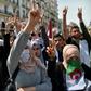 Algerian students protest against the "system" in the capital Algiers on April 23, 2019