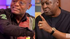 President John Mahama and Sports Minister Kofi Adams