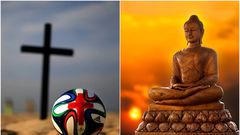 How Ghanaian player ditched Christianity for Buddhism because of football (Video)