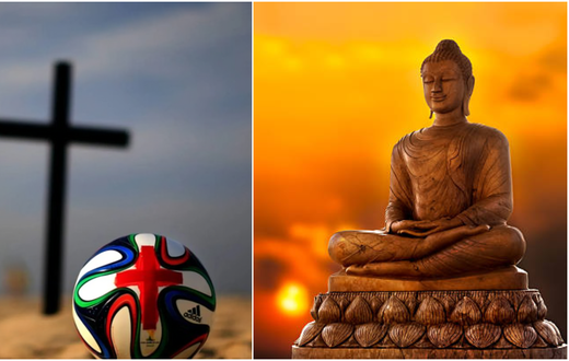 How Ghanaian player ditched Christianity for Buddhism because of football (Video)