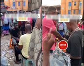 Police officer slaps alleged thief with gun during confrontation at Adum (video)