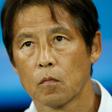 Japan's coach Akira Nishino looks on before the Russia 2018 World Cup round of 16 football match between Belgium and Japan at the Rostov Arena in Rostov-On-Don on July 2, 2018.