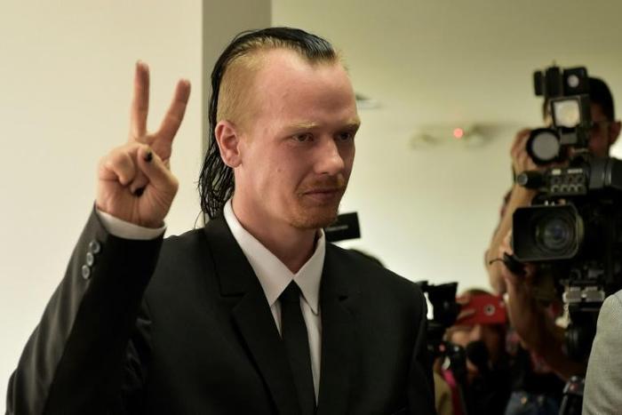 Ola Bini is seen at a court in Quito, Ecuador in May 2019