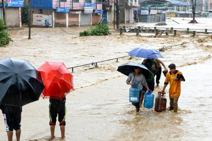 Heavy rains since Thursday have hit several districts in Nepal