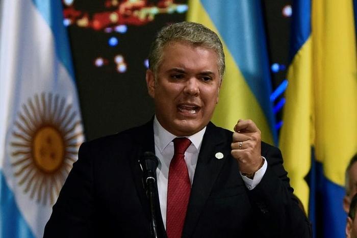 President Ivan Duque says Colombia is pleased to be chosen to host the Copa America final in 2020