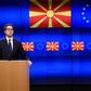 European Council President Donald Tusk (R) told a press conference with North Macedonia President Stevo Pendarovski the Balkan state and Albania had done "everything that was expected" to move their EU bids forward