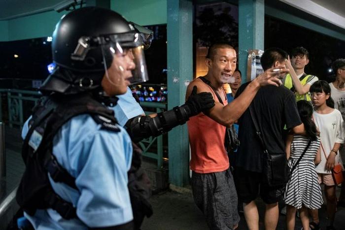 Renewed clashes broke out in Hong Kong between police and protesters