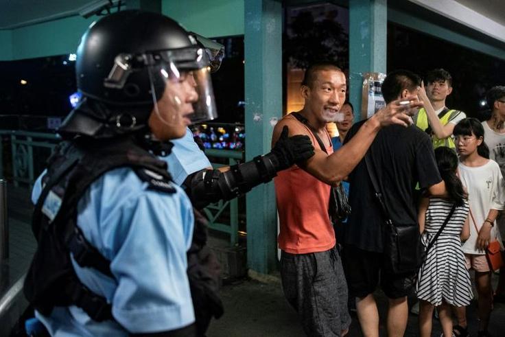 Renewed clashes broke out in Hong Kong between police and protesters