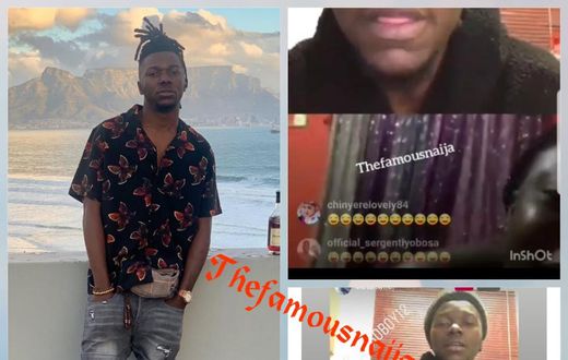 Female fan celebrates Isokoboy's birthday in style, bares nipples in live video