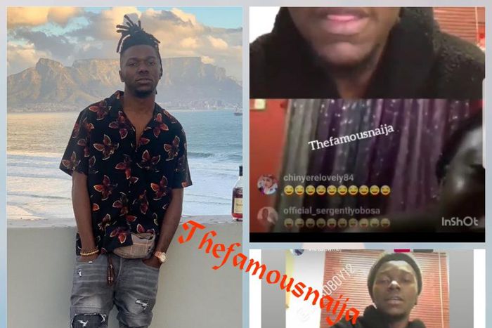 Female fan celebrates Isokoboy's birthday in style, bares nipples in live video