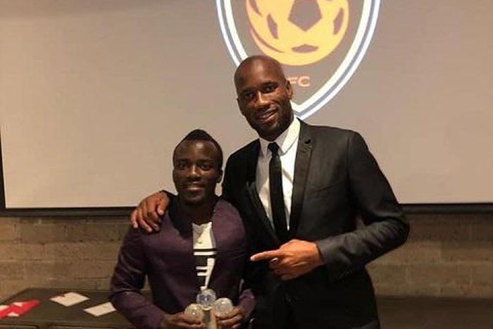 Solomon Asante and Drogba