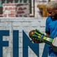 Brazilian football star Neymar holds a trophy during a five-a-side football tournament for his charity Neymar Junior Project Institute in Praia Grande, Sao Paulo, Brazil, on July 13, 2019