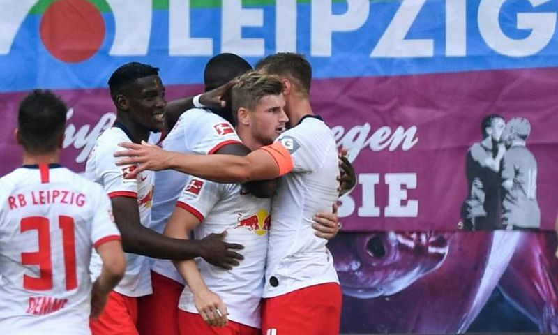 Timo Werner scored for Leipzig shortly after announcing his new contract extension at the club