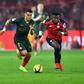 Mali scorer Youssouf Kone (R) playing for Lille in the French Ligue 1 this year