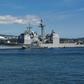The Ticonderoga-class guided-missile cruiser USS Antietam in port in Jeju, South Korea in 2018