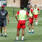 Liverpool manager Jurgen Klopp puts his players through their paces ahead of the club's US tour opener on Friday