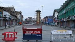 India snapped telecommunications and imposed a curfew in the part of Kashmir it controls on August 4