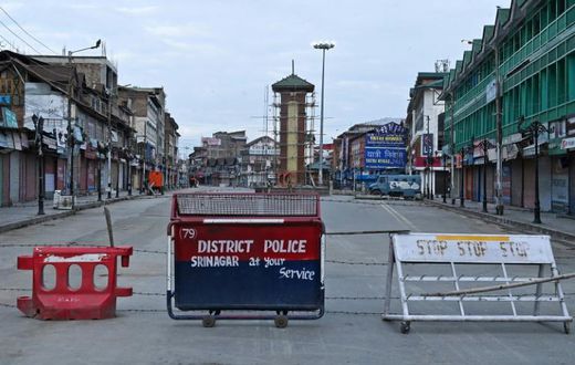 India snapped telecommunications and imposed a curfew in the part of Kashmir it controls on August 4