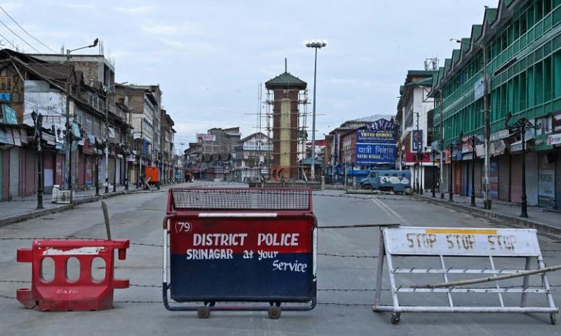 India snapped telecommunications and imposed a curfew in the part of Kashmir it controls on August 4