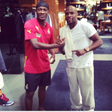 Asamoag Gyan and Mayweather