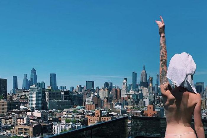 Ireland Baldwin Shares Nearly Naked Photo