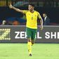 South Africa's midfielder Bongani Zungu celebrates after scoring during the 2019 Africa Cup of Nations (CAN) Group D football match between South Africa and Namibia at the Al Salam Stadium in the Egyptian capital Ciaro on June 28, 2019.