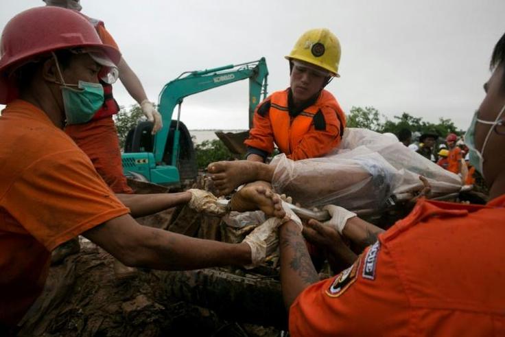 Rescue workers have recovered 48 bodies from the landslide in Mon state and are searching for more victims