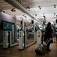 A Eurostar passenger going through an automated ePassport gate equiped with a facial recognition system the gare du Nord in Paris: Canada and the Netherlands hope to reproduce the experience on trans-Atlantic flights by 2020