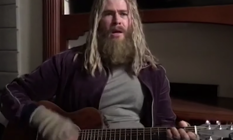Chris Hemsworth Covers Johnny Cash as Fat Thor